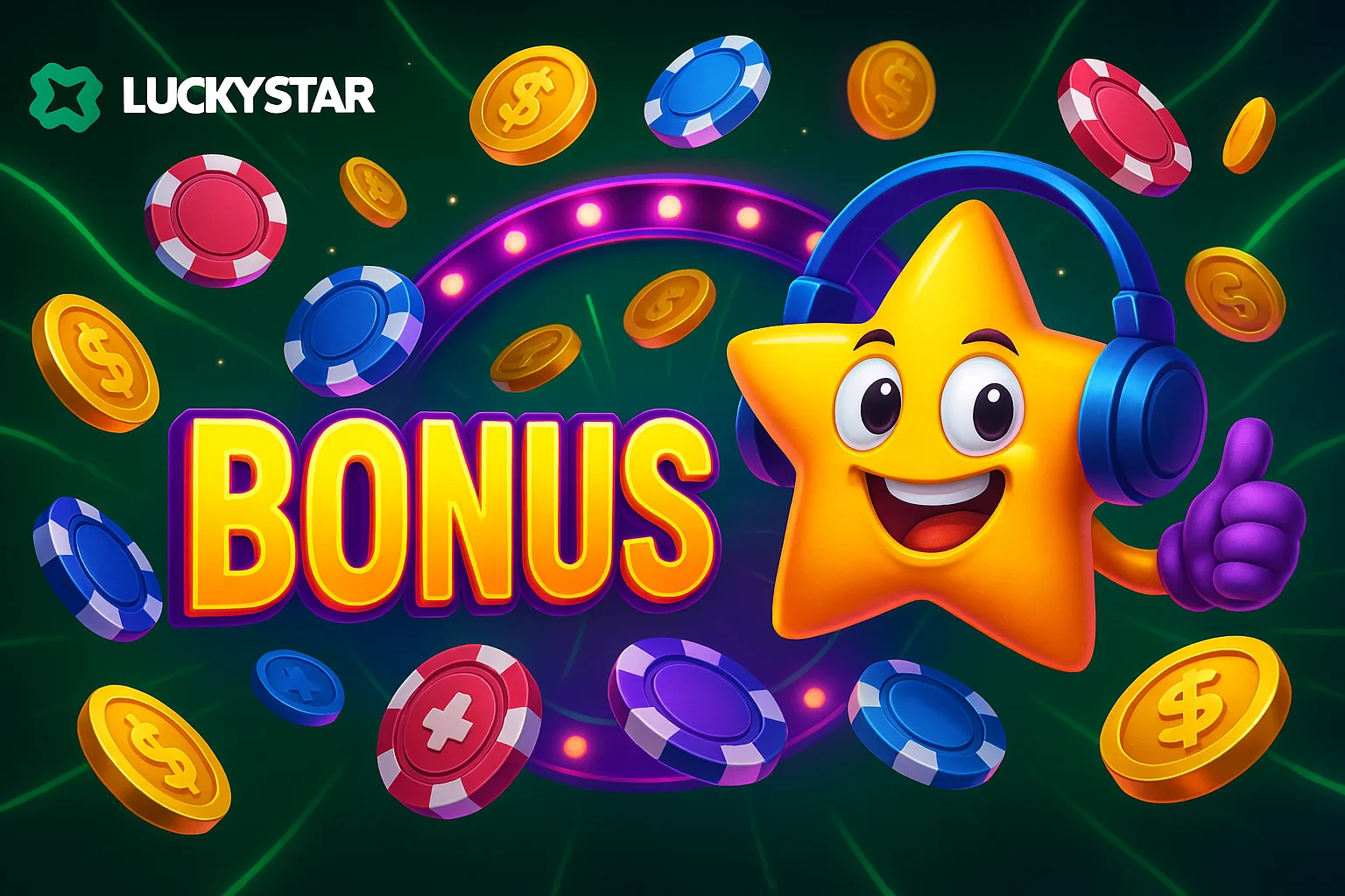 Lucky Star Casino Get Wellcome Bonus +500%