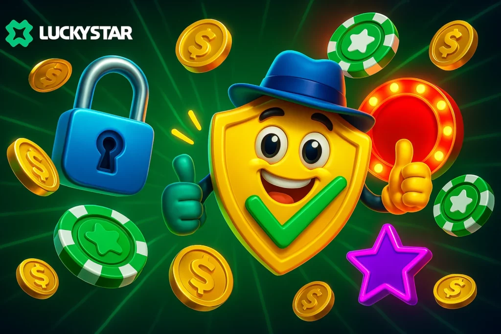 Lucky Star India user enabling fingerprint login and setting strong password in security settings